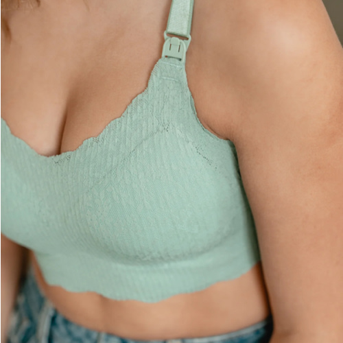 Sea Glass Lace Nursing Bra
