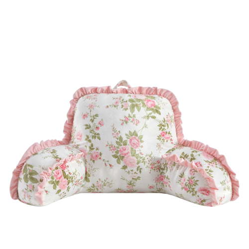 Urban Shop Petals & Pearls 35"x 22" Pink Floral Backrest Pillow