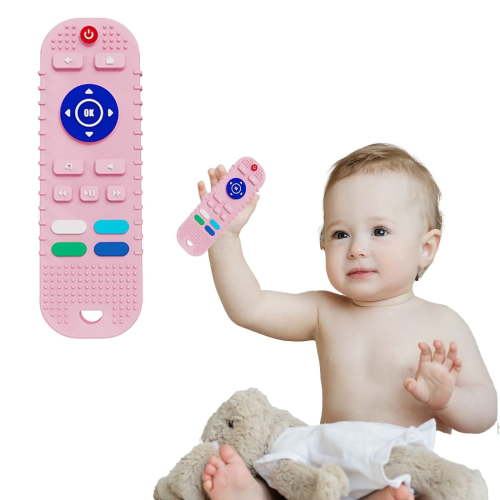 Toy Clearance! Feledorashia Baby Teether Toys Silicone Toddler,Educational Sensory Toy Chew Toys,Tv Remote Control Shape Teething Toys For Babies 6-18 Months Teething Toys Baby Toys 6 To 12 Months