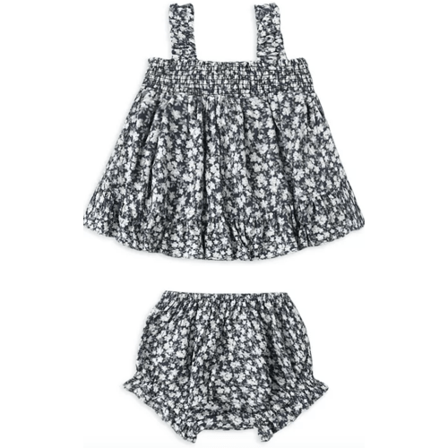 Rylee + Cru Lala Set (sz: 12-18M), Navy Floral