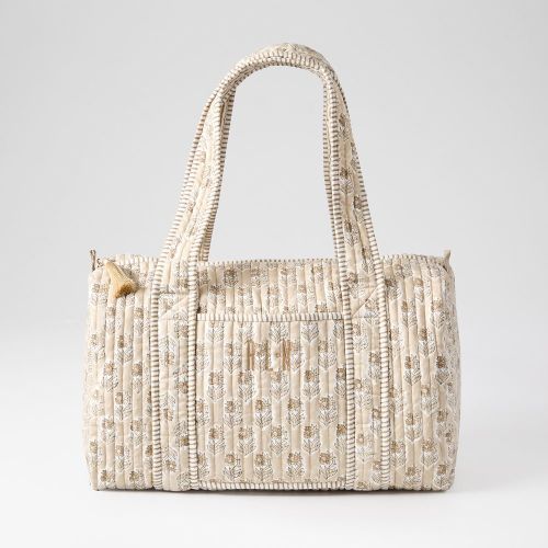 Block Print Quilted Weekender