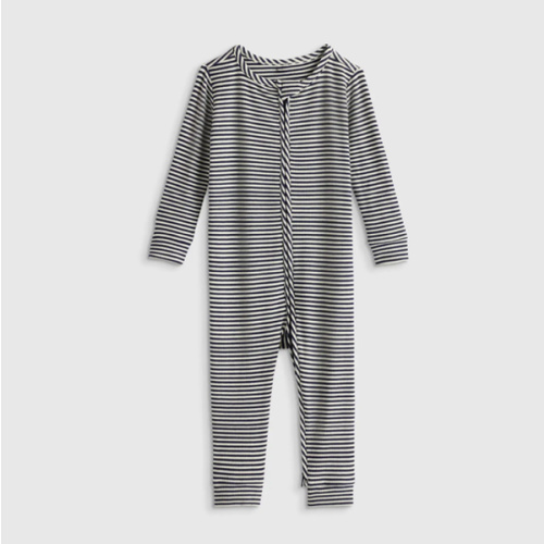 Softest Rib One Piece  in Navy Stripe