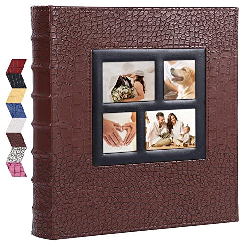 Vienrose Photo Album for 600 4x6 Photos Leather Cover Extra Large Capacity for Wedding Baby Vacation