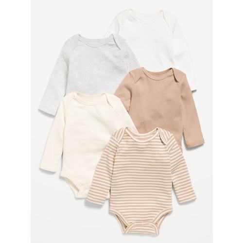 Long-Sleeve Bodysuit 5-Pack for Baby