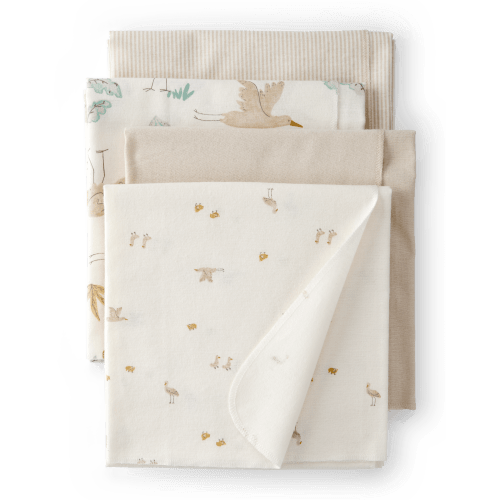 Baby 4-Pack Stork Print Receiving Blankets - Yellow - Carter's | Carter's