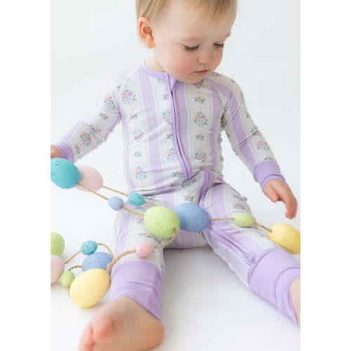 Lavender Stripe Zippy