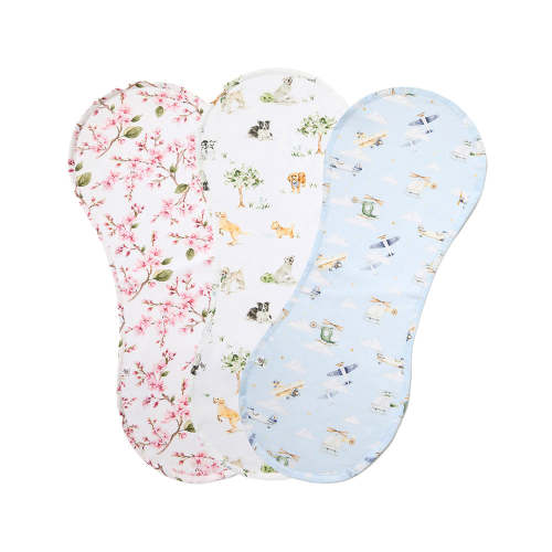 Organic Burp Cloth 3 Pack - Pick Your Prints