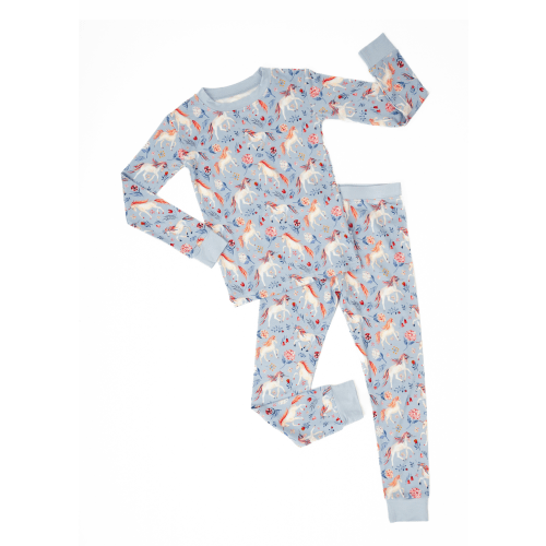 Unicorns Bamboo Pajama Set – Little Crowns & Capes