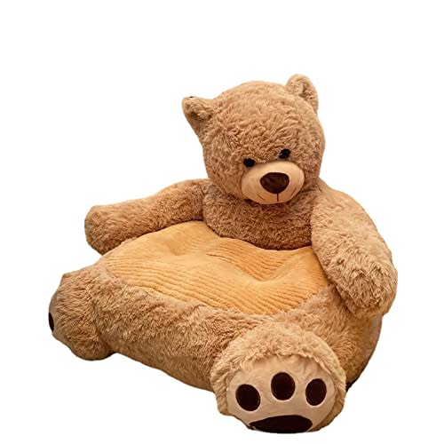 amusediy as Comfortable as Bean Bag Chairs for Kids Toddler Couch,as Comfortable as a Rocking Chair Kids Chairs for Toddlers,Removable Filler,Machine Washable(Brown Bear)