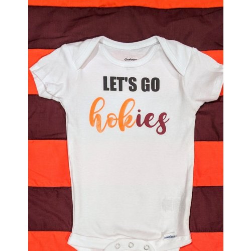 Virginia Tech | Go Hokies | Hokie Baby Onesie - Etsy
