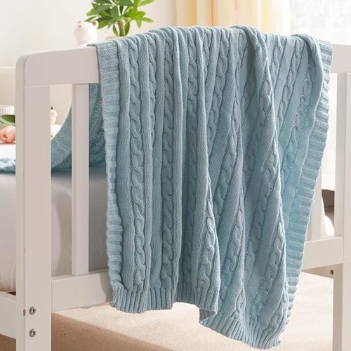 Blue baby blanket