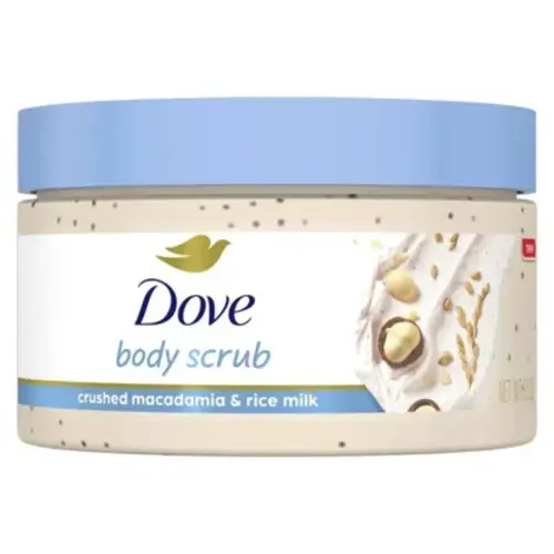 Dove Beauty Mini Body Scrub - Crushed Macadamia & Rice Milk - Travel Size - 3.5oz