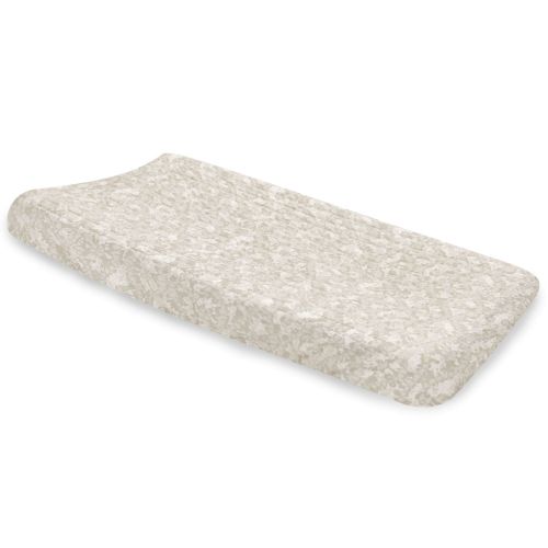 Willow Quilted Changing Pad Cover (Neutral Batik) | Crane Baby