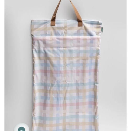 Large Zipper Hanging Wet Bag, Laundry Bag with Handles