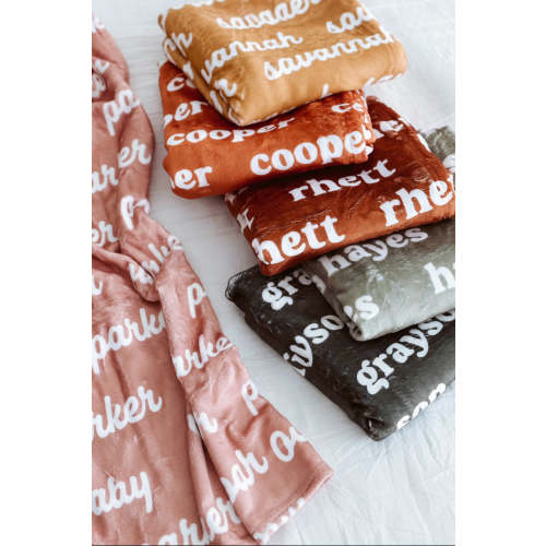 Sandy Sunset Personalized Color Blanket