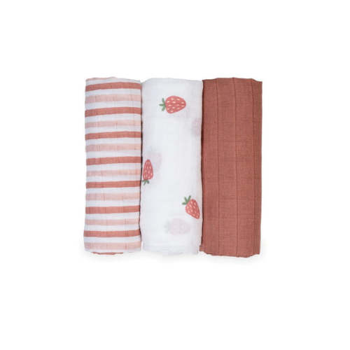 Lulujo - Cotton Muslin Receiving Blankets - 3 pack