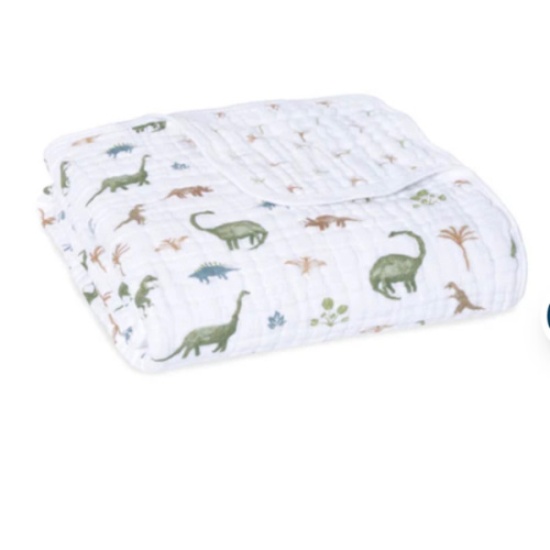 Dino Jungle Essentials Cotton Muslin Blanket | aden + anais