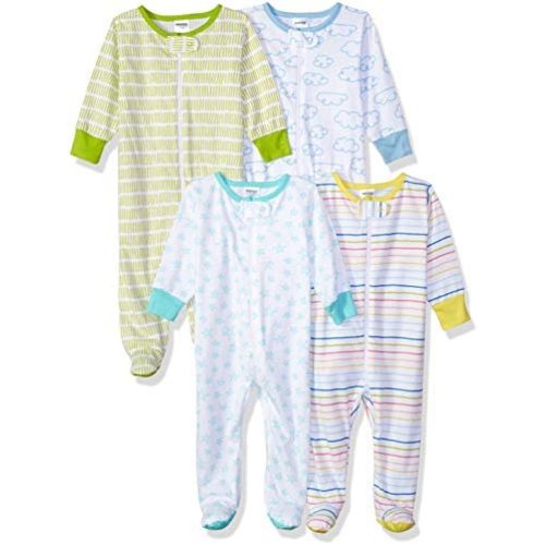 Onesies Brand Unisex Baby 4-pack Sleep 'N Play Footies Multi Pack