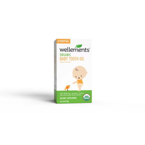 Wellements Baby, Organic Tooth Oil, 4 Months+, 0.5 fl oz (15 ml)