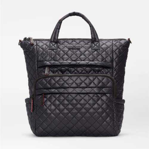 Utility Black Quilted Backpack | MZ Wallace
