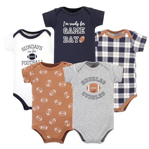 Hudson Baby Unisex Baby Cotton Bodysuits 5-pack