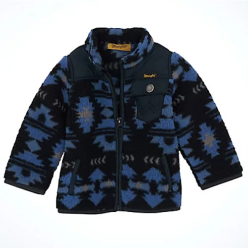 Little Boy's Zip Front Lightweight Ripstop Sherpa Jacket | Wround-Up Event | Wrangler®