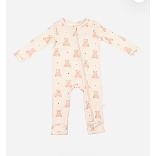 Zippered Romper (Teddy) – Snuggle & Slumber