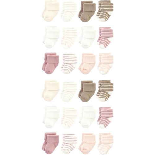 Hudson Baby Unisex Baby Cotton Rich Baby Terry Socks 24-Pack