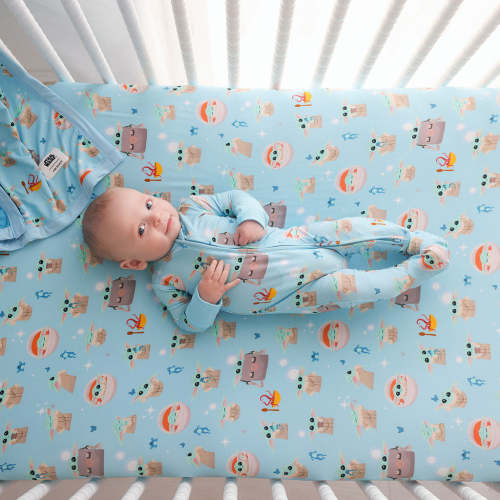 The Child Blue Baby Crib Sheet | Disney Star Wars™ Grogu
