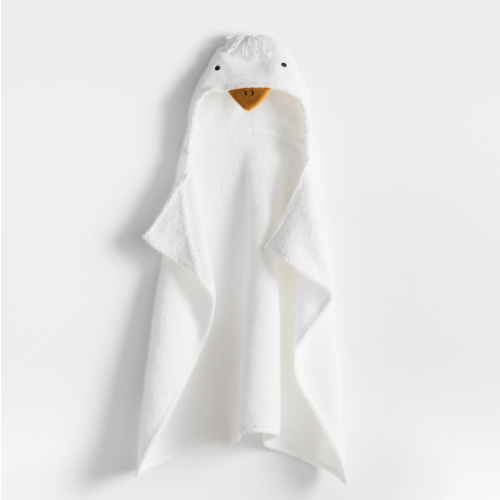 Duck Pampas Ivory 100% Organic Cotton Hooded Baby Towel