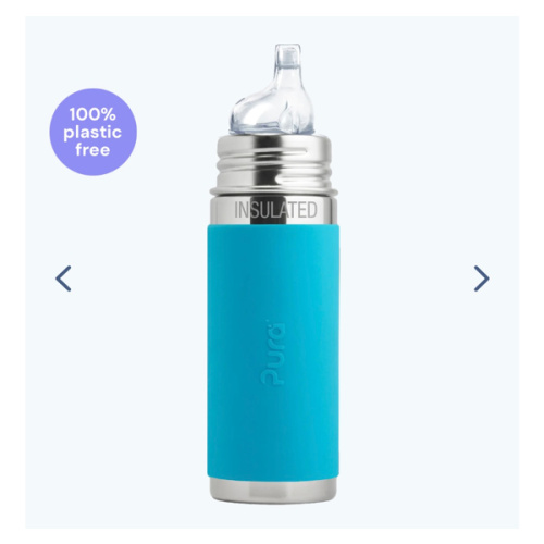 Kiki™ 9oz Insulated Sippy Bottle Color: Aqua