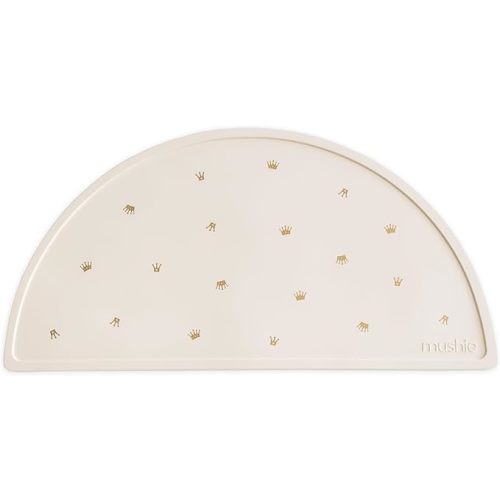 mushie Silicone Placemat for Kids | BPA-Free Non-Slip Design (Crowns)