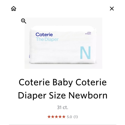 Coterie Newborn Diapers