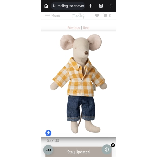 Dad Mouse - LouiMax Movie by Maileg - Maileg USA