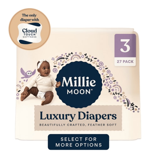 Millie Moon, Luxury Diapers, Size 3, CloudTouch‚Ñ¢ Softness