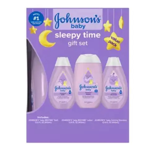 Johnson's First Touch Baby Gift Set Includes Baby Bath Wash & Shampoo, Body Lotion, & Diaper Rash Cream - 3ct : Target