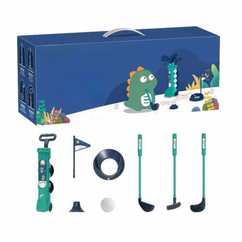 RUIG Toddler Golf Set, Kids Golf Clubs with Putting Mat, Toys for Boys 3 4 5+ Years Old, Indoor Outdoor Sports Golf Toys with 3 Clubs, Balls, Shoulder Strap, 8 PCS
