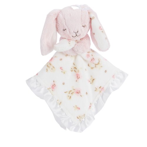 Little Me Baby Girls Vintage Rose Bunny Snuggle Buddy
