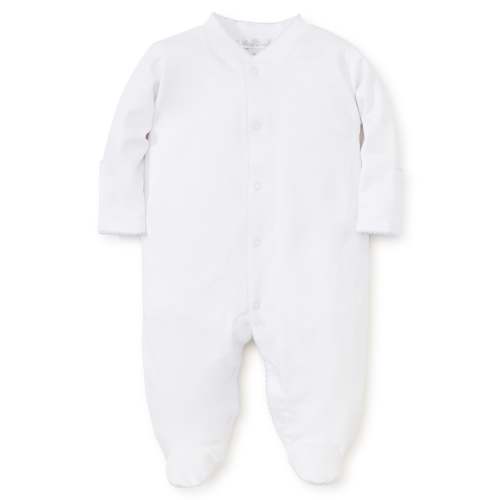 White/Blue Kissy Basics Footie