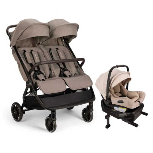 TRVL Dubl + PIPA Series Travel System - Cedar / PIPA Aire / Biscotti