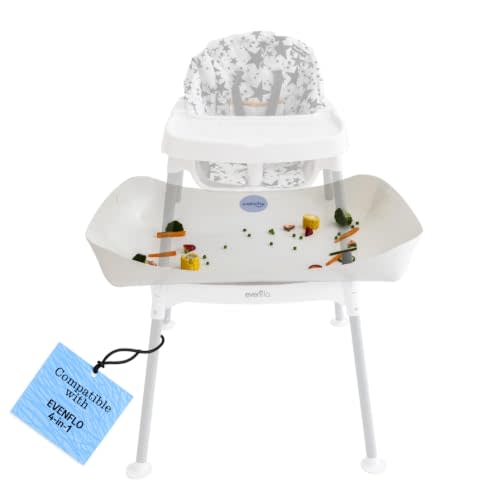CATCHY - Food Catcher - Compatible with Evenflo 4-in-1 Eat & Grow High Chair + 11 Other High Chairs - Highchair Sold Separately - Baby & Toddler Food & Mess Catcher - Under High Chair Accessory | High Chair Food Catcher - High Chair Sold Separately - B...