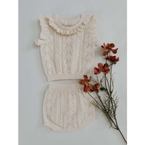 Eliana Knit Ruffle Set