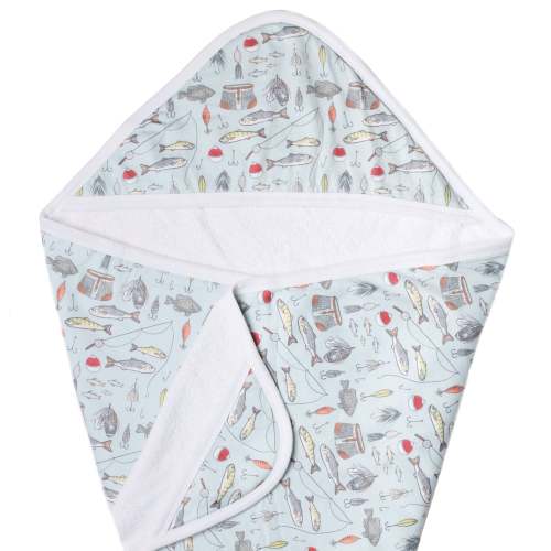 Premium Baby Knit Hooded Towel - Trout