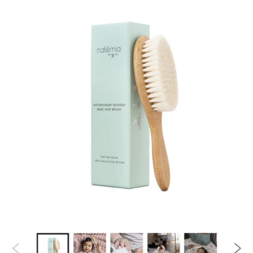 Natural Baby Hair Brush by Natemia