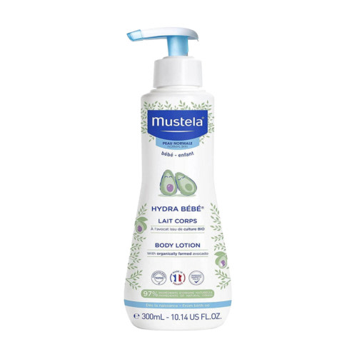 Mustela Hydra Bebe Body Lotion - Daily Moisturizing Baby Lotion with Natural Avocado, Jojoba & Sunflower Oil