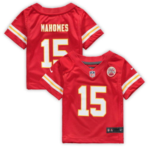 Infant Nike Patrick Mahomes Red Kansas City Chiefs Team Player Game Jersey