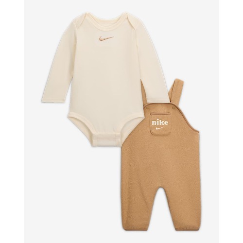 Nike Baby (0-9M) Plush Fleece Overalls 2-Piece Set. Nike.com