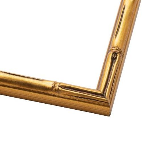 PosterPalooza | 32x32 Thin Bamboo Picture Frame, UV Acrylic, 2 Finishes - Gold and Brown