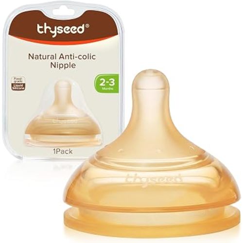 Thyseed Anti-Colic Series Nipple, Medium Flow,2+ Months, 1-Pack