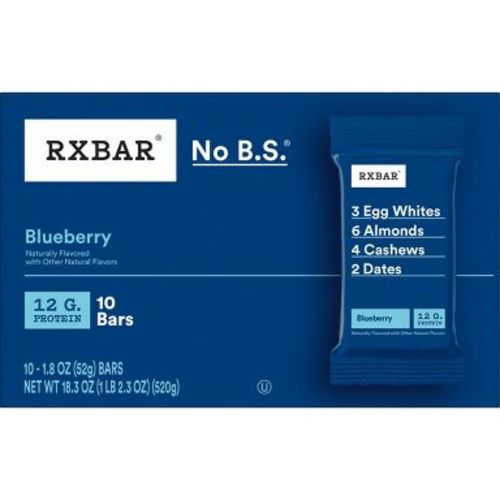RXBAR Blueberry Protein Bars - 12g Protein - 18.3oz/10ct